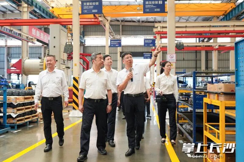 湖南省副省长、长沙市委书记陈竞调研山河智能